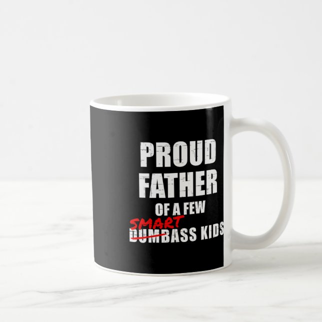 stolt Far på några smarta barn, inte dubbande barn Kaffemugg (Höger)