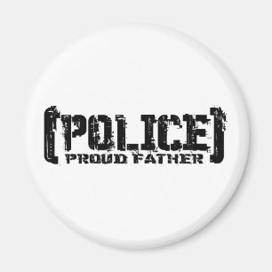 Stolt far - söndersliten POLIS Magnet