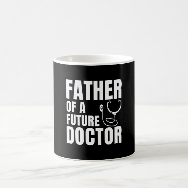 Stolt far till en framtida doktorpappa kaffemugg (Center)