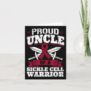 stolt farbror för en sickle Cell Warrior Scd Aware Kort