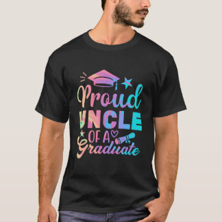 Stolt Farbror Klar Klass 2023 Examens Familj Gra T Shirt