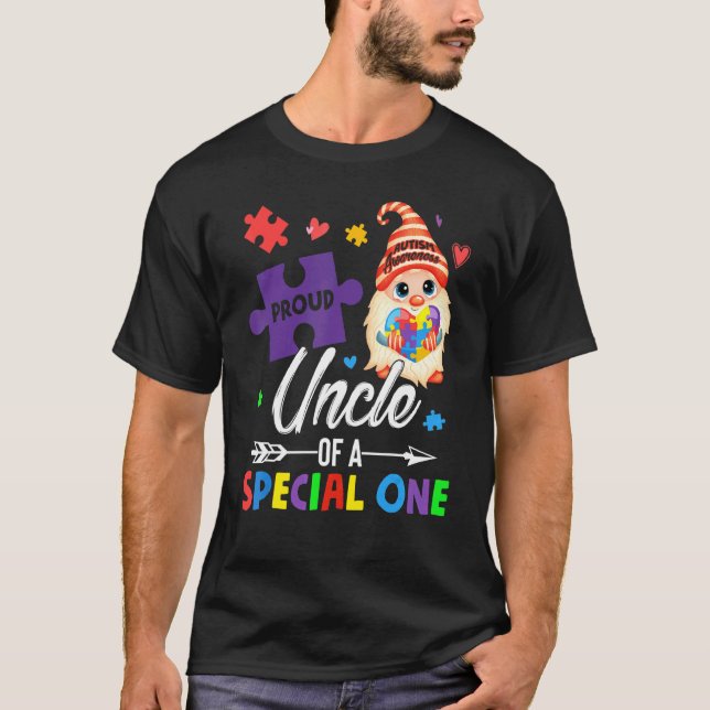 Stolt Farbror Till En Speciell En Pussel Tomte Aut T Shirt (Framsida)