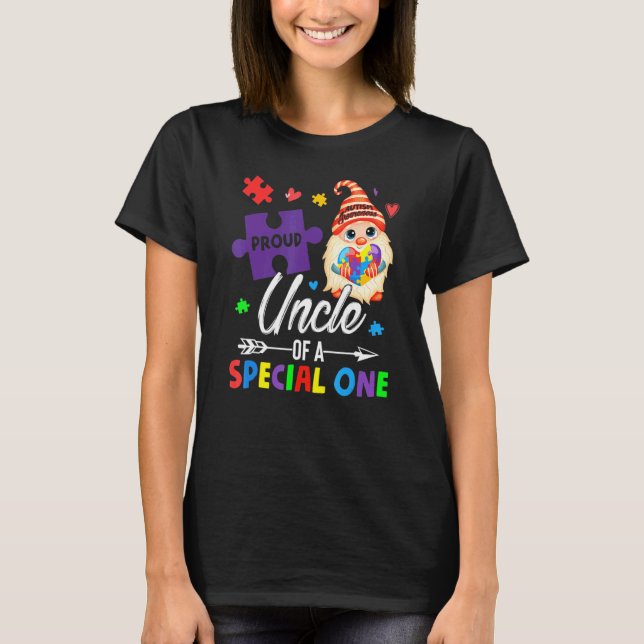 Stolt Farbror Till En Speciell En Pussel Tomte Aut T Shirt (Framsida)