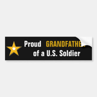 Stolt farfar av en US-soldat Bildekal