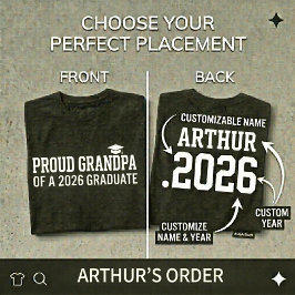 STOLT FARFAR  Klass 26 Personlig Examen T Shirt