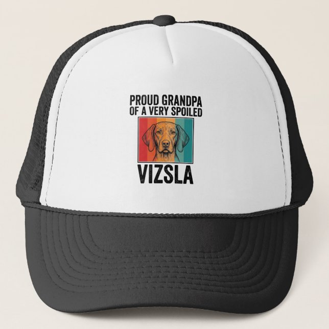 Stolt farfar Vizsla Vintage hundälskare design_1 Keps (Framsida)