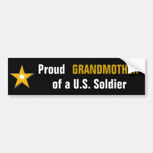 Stolt farmor av en US-soldat Bildekal