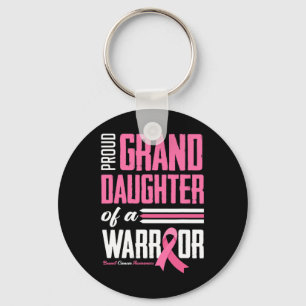 stolt farmor dotter till en Warrior Breast Cancer Nyckelring