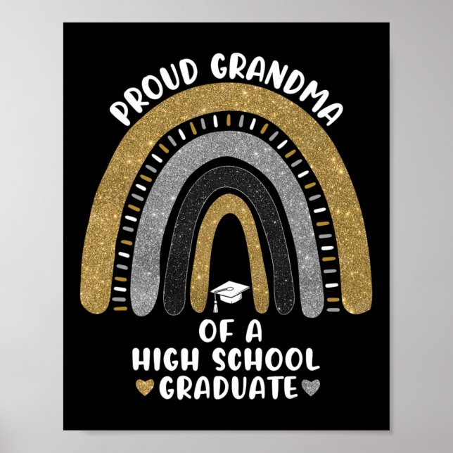 stolt farmor från en högskola i Student Rainbow Poster (Framsidan)