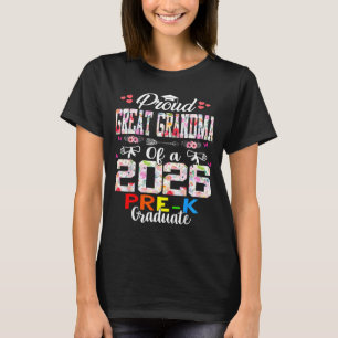 Stolt farmor till 2026 års förskoleutexaminerade m t shirt
