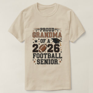 Stolt farmor till en 2026 Football Senior-klass T Shirt