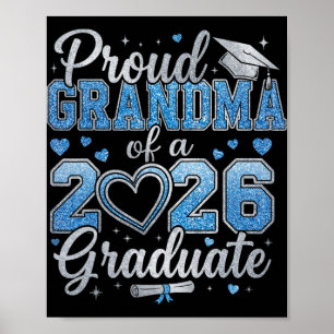 Stolt farmor till en examenklass 2026 avgångselev poster