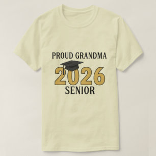 Stolt farmor till en senior i fotbollsklass 2026 t shirt