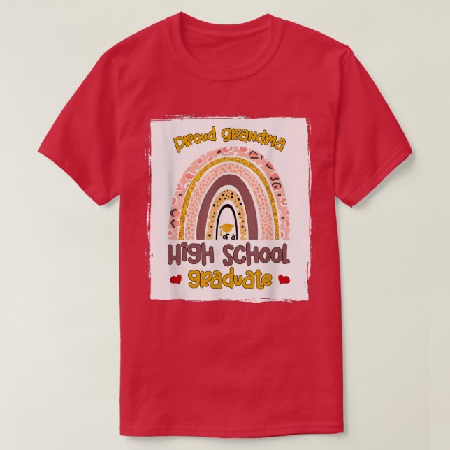 stolt farmor vid högskolan i Student T Shirt (Design framsida)