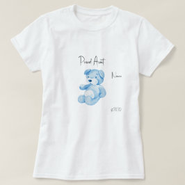 Stolt Faster Blå Teddybjörn T-shirt Baby Shower