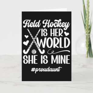 Stolt Faster Landhockey Faster Till En Landhockeys Kort