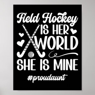 Stolt Faster Landhockey Faster Till En Landhockeys Poster