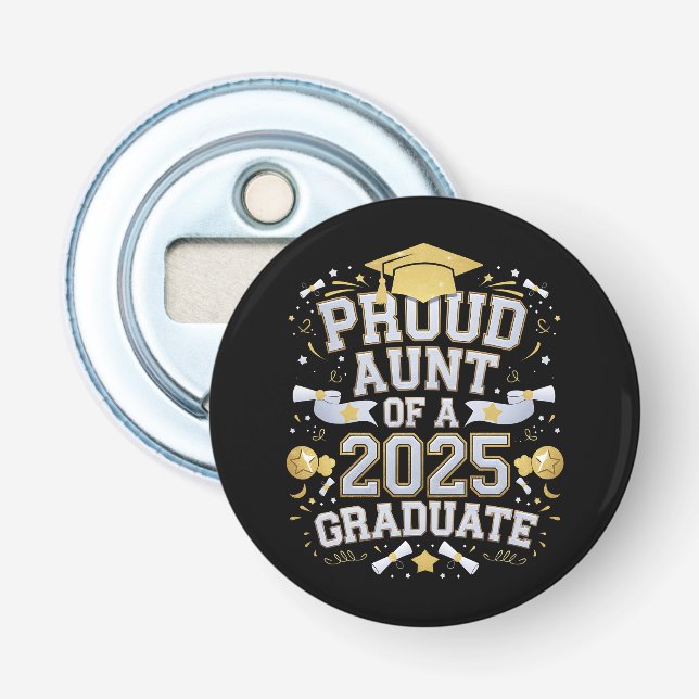 Stolt Faster Till En 2025 Års Examinerad Student E Flasköppnare (Framsidan)
