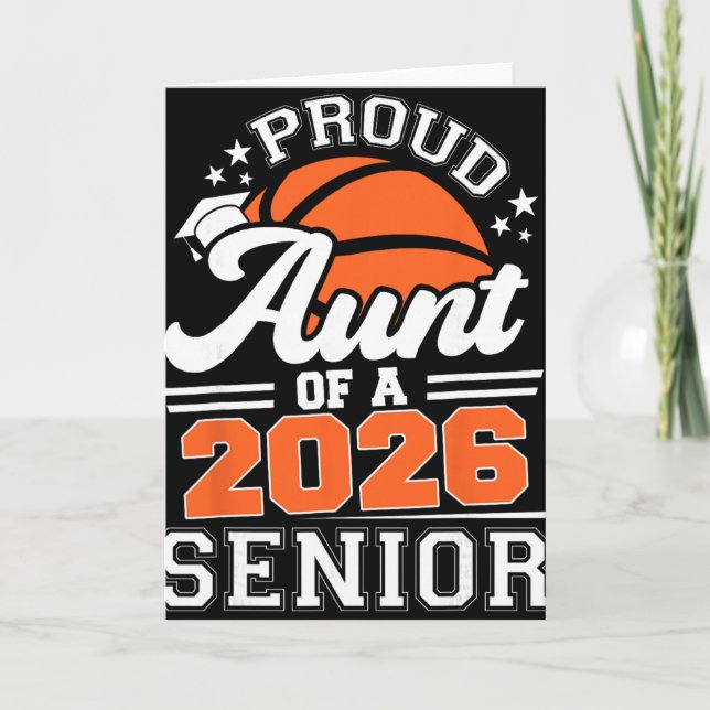 Stolt Faster Till En 2026 Senior Sketll Examen Fas Kort (Framsida)