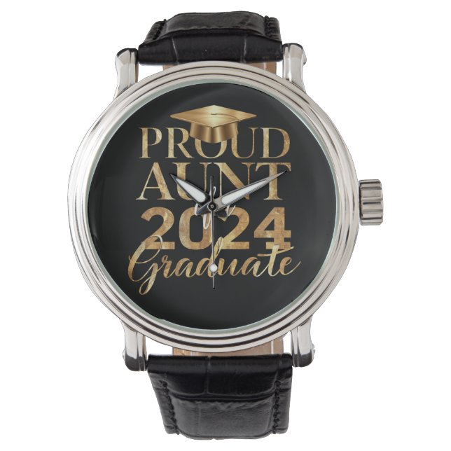 Stolt faster till en examenklass 2024 armbandsur (Framsida)