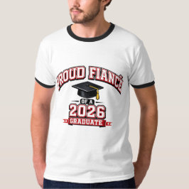 Stolt fästman till en 2026 examen varsity t shirt