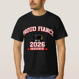 Stolt fästman till en 2026 varsity-examen t shirt