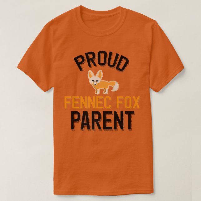 stolt Fennec för överordnad premie T Shirt (Design framsida)
