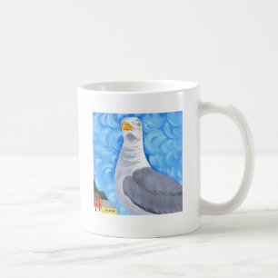 Stolt fiskmås kaffemugg