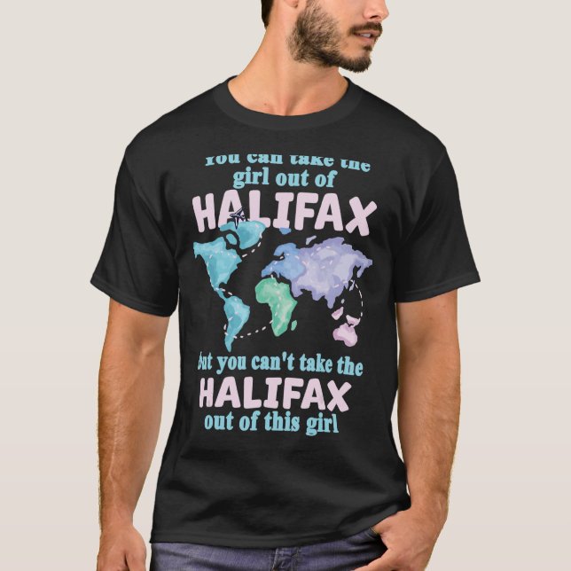 stolt flicka från Halifax-omlokalisering från Hali T Shirt (Framsida)