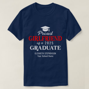 Stolt flickvän examenskoordinerande familj t shirt