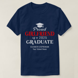 Stolt flickvän examenskoordinerande familj t shirt