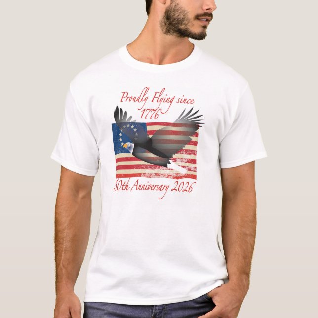Stolt flyger sedan 1776 t shirt (Framsida)