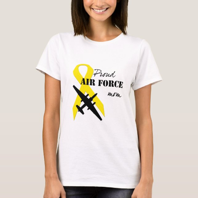 Stolt flygvapenmamma t shirt (Framsida)