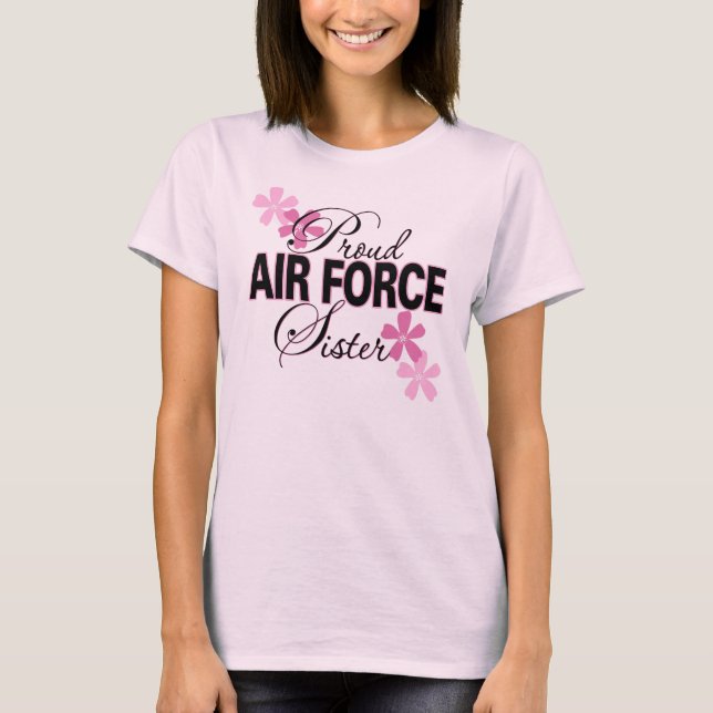 Stolt flygvapensyster t-shirt (Framsida)