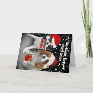 Stolt för Spanielgod jul för kung Charles kort