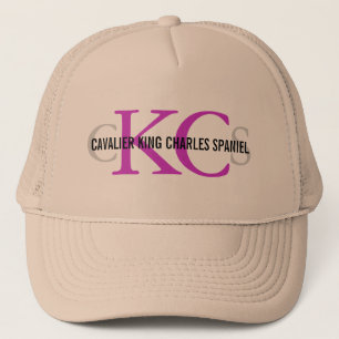 Stolt för SpanielMonogram för kung Charles design Truckerkeps