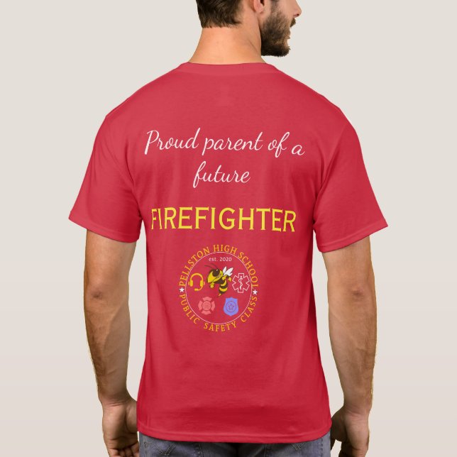 Stolt Förälder - Brandman T Shirt (Baksida)