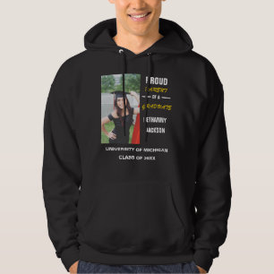 stolt förälder i Student Foto T-Shirt Hoodie