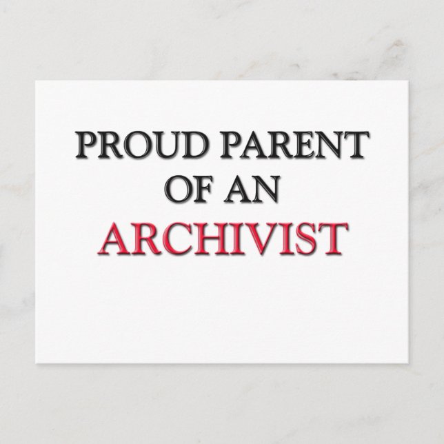stolt förälder till ARCHIVIST Vykort (Framsida)