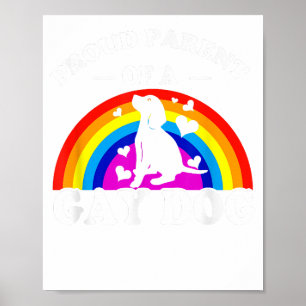 stolt förälder till en homosexuell hund, LGBT, rol Poster