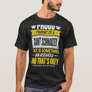 stolt förälder till en storstad Schnauzer Hundägar T Shirt