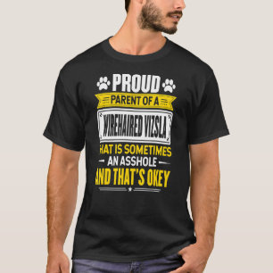 stolt förälder till en sturierad Vizsla Hundägare T Shirt