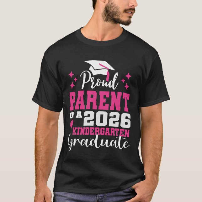 Stolt förälder till förskoleklassutexaminerad 2026 t shirt (Framsida)