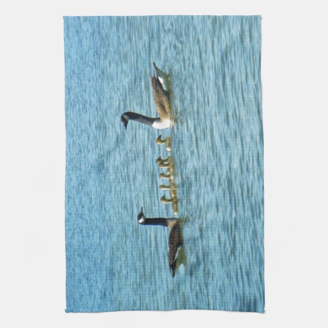 Stolt föräldrar för Kanada gäss Kökshandduk (Vertikal)