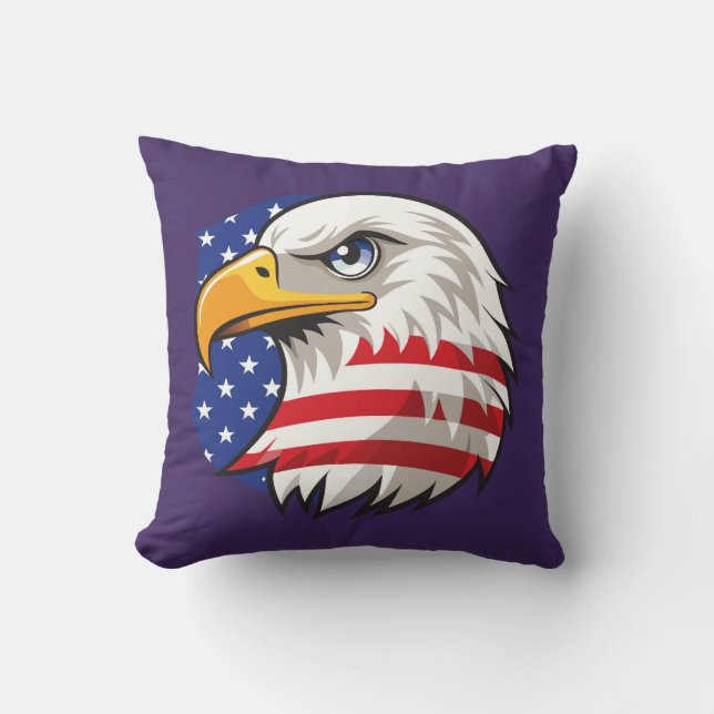 Stolt Förenta Staterna Amerika USA Speciell Flagga Kudde (Framsida)