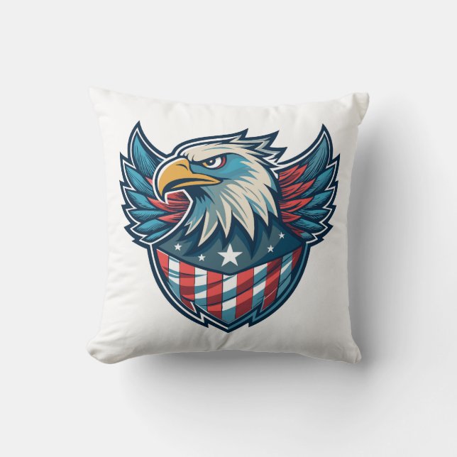 Stolt Förenta Staterna Amerika USA Speciell Flagga Kudde (Framsida)