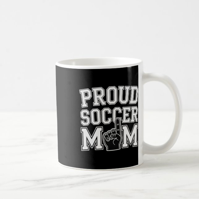 Stolt fotbollsmamma Glad fanstöd för mammor _2 Kaffemugg (Höger)