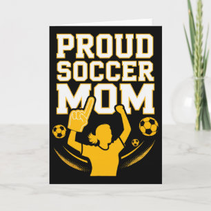 Stolt fotbollsmamma Glädjande fanstöd för mammor _ Kort