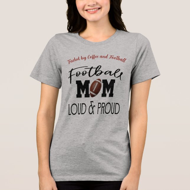 Stolt fotbollsmamma matchdag t shirt (Framsida)