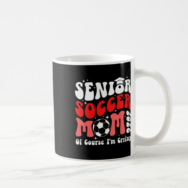 Stolt fotbollssenior mamma 2026 fotbollssenior mor kaffemugg (Höger)